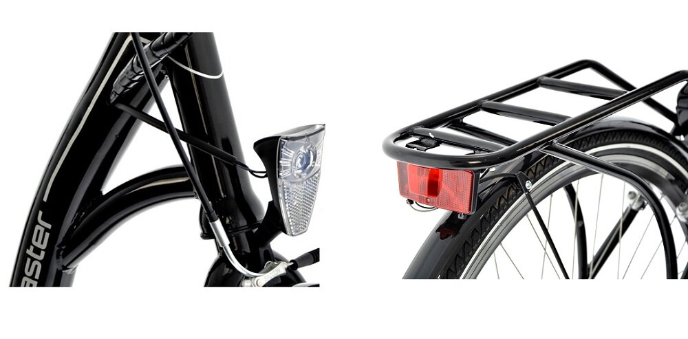 Rower elektryczny SKYMASTER Energy Eco 28 D17 28 cali damski Czarny oświetlenie LED SKYMASTER na przód na tył