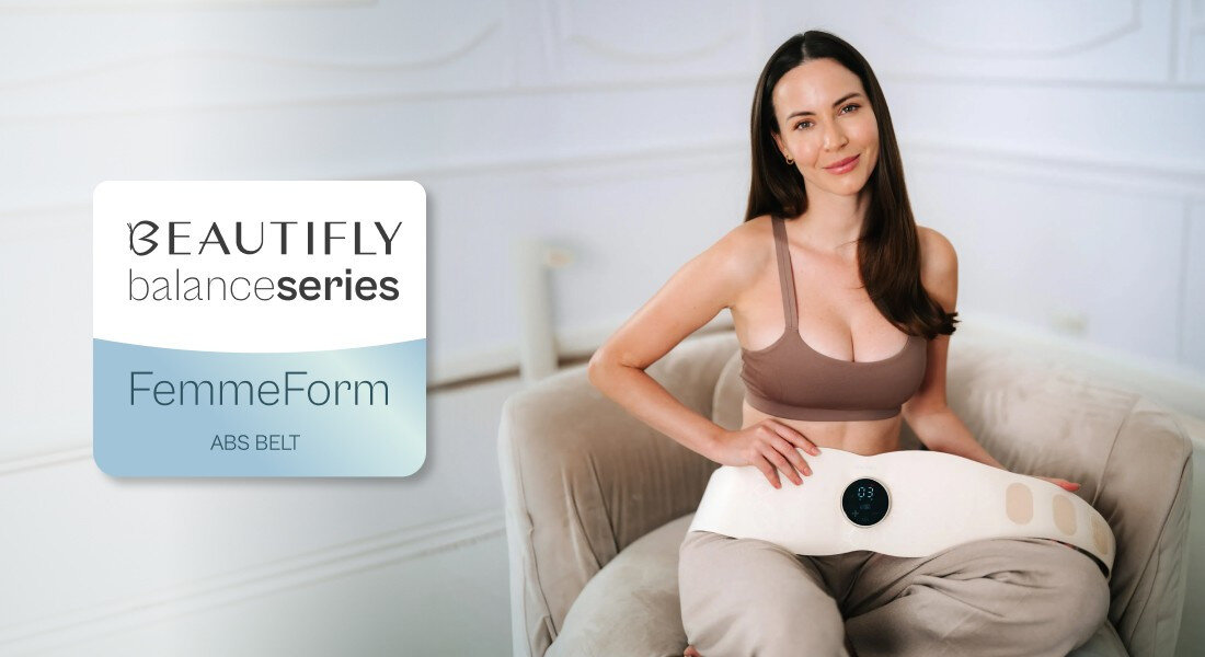 Maska LED do brzucha BEAUTIFLY FemmeForm zdjęcie lifestyle Chwila dla siebie