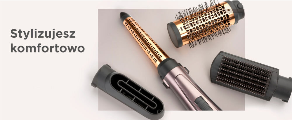 Suszarko-lokówka BABYLISS Air Style 1000 AS136E wygoda bezpieczeństwo przewód długość 2,5 metra duża swoboda ruchów w domu w salonach fryzjerskich rękawica termoochronna zwiększone bezpieczeństwo uniknięcie oparzeń