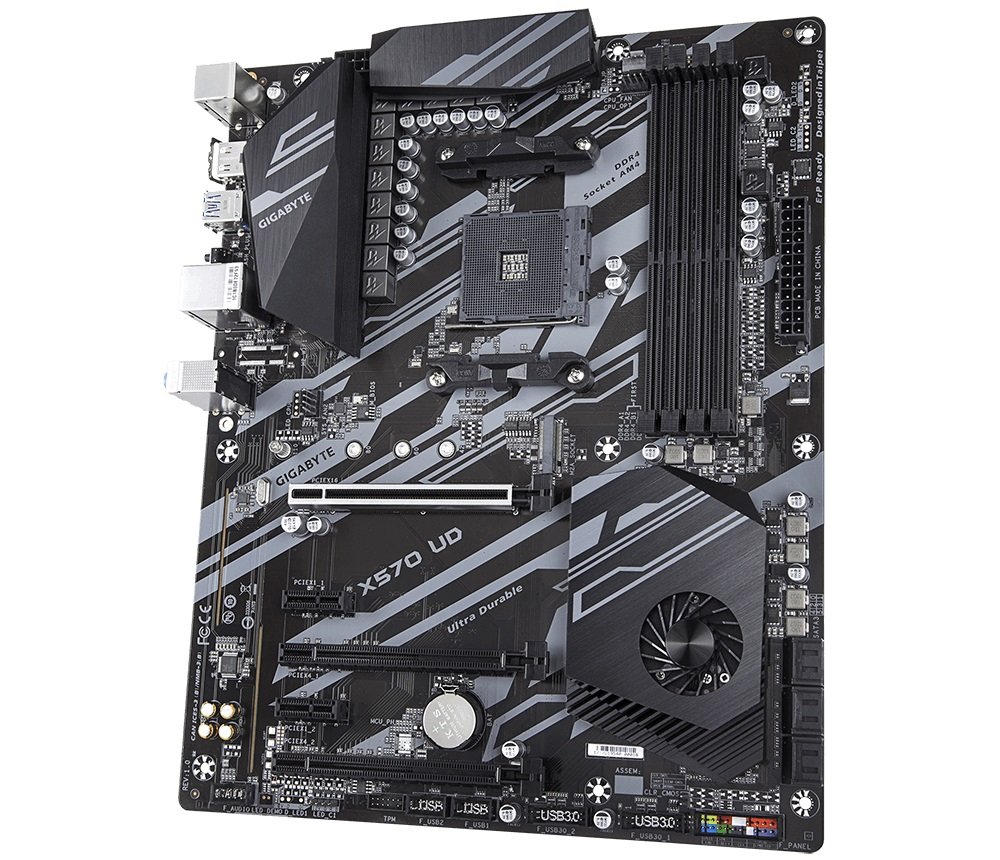 Płyta główna X570 UD dzwięk kodek Realtek ALC887 sieć Gigabit Ethernet