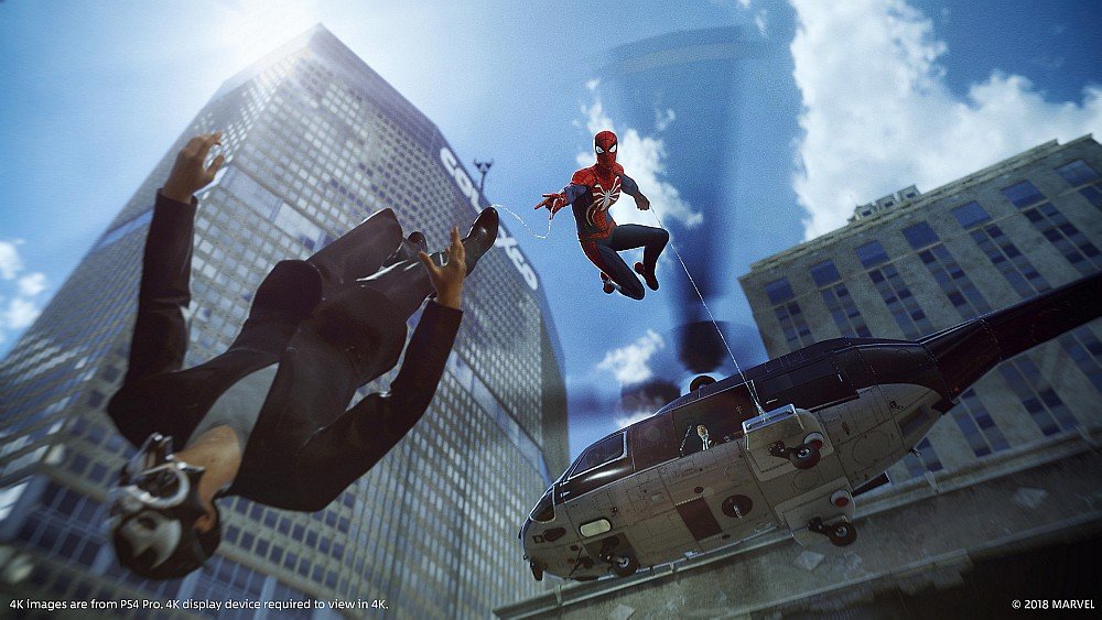 GRA PS4 SPIDER-MAN walka rozgrywka