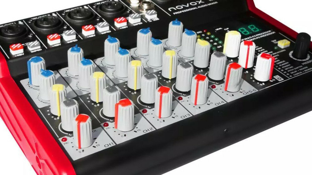 Kontroler DJ NOVOX M6  - funkcjonalność