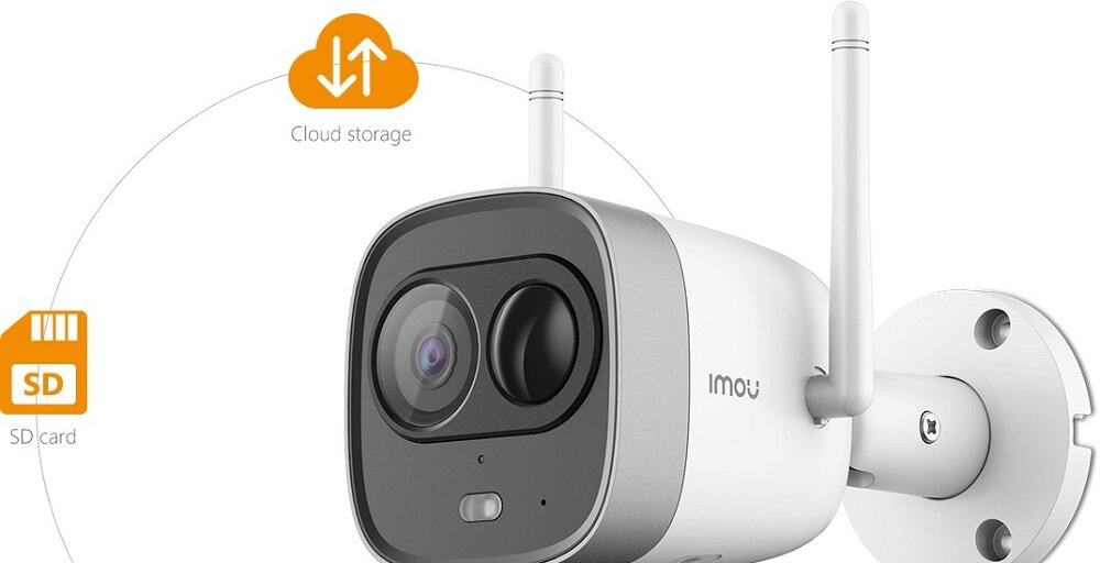 Kamera IMOU Bullet IPC-G26E - zapisywanie wideo na karcie kamięci chmura Imou