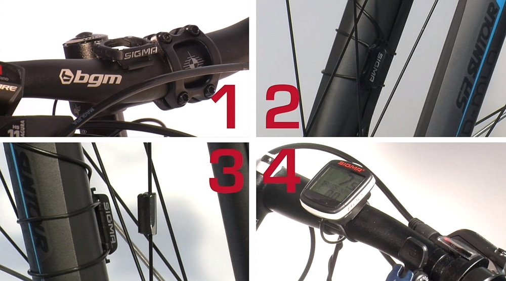 Licznik rowerowy SIGMA BASELINE-800 montaż instrukcja instalacja 