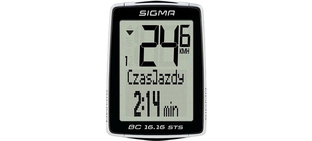 Licznik rowerowy SIGMA BC 16.16 STS czas miernik stoper