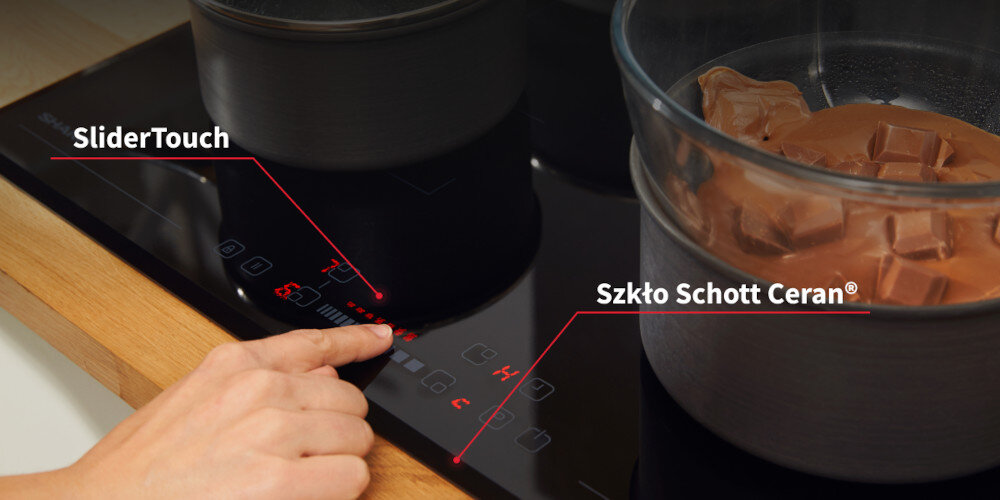 Płyta indukcyjna SHARP KH-6I27CS00-EU design szkło odporność na zarysowania