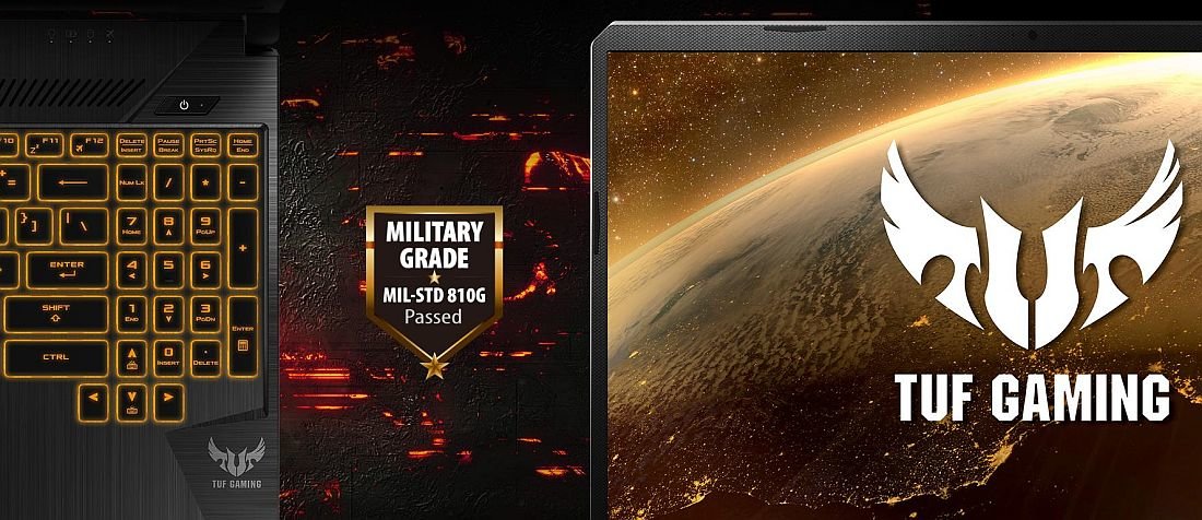 Laptop ASUS TUF Gaming FX505 wytrzymałość