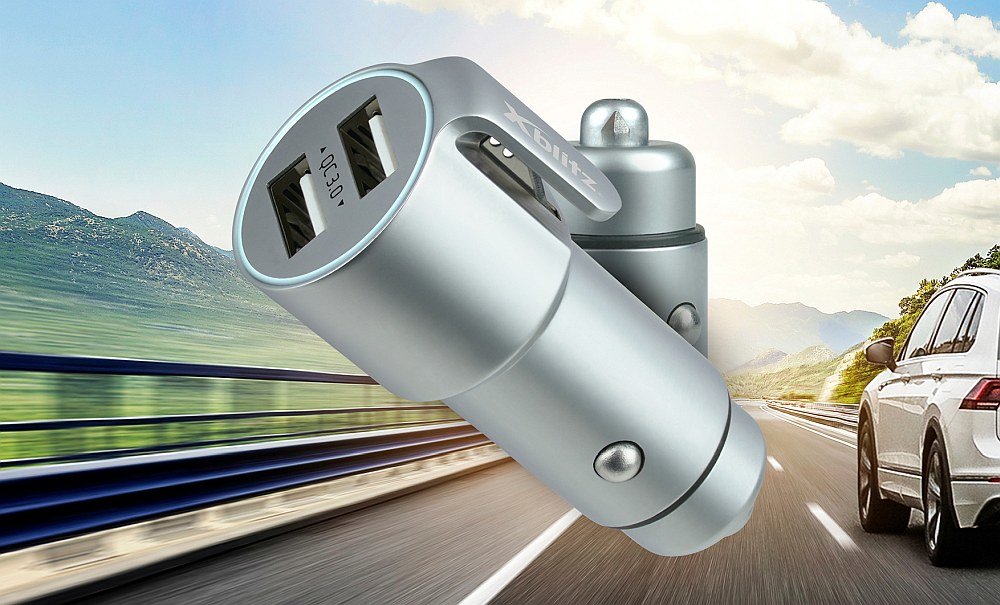 XBLITZ Q30 PRO ładowarka samochodowa 2xUSB Quick opis cechy funkcje