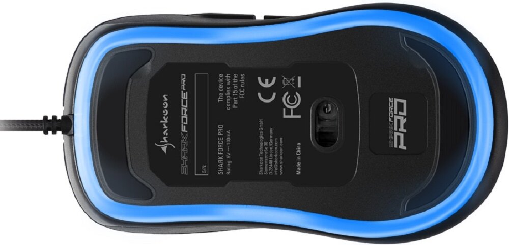 Mysz SHARKOON Shark Force Pro Czarny - Optyczny sensor PIXART 