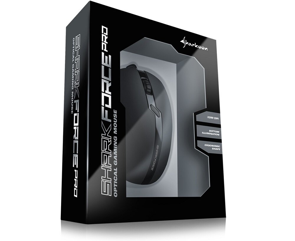 Mysz SHARKOON Shark Force Pro Czarny - przyciski 