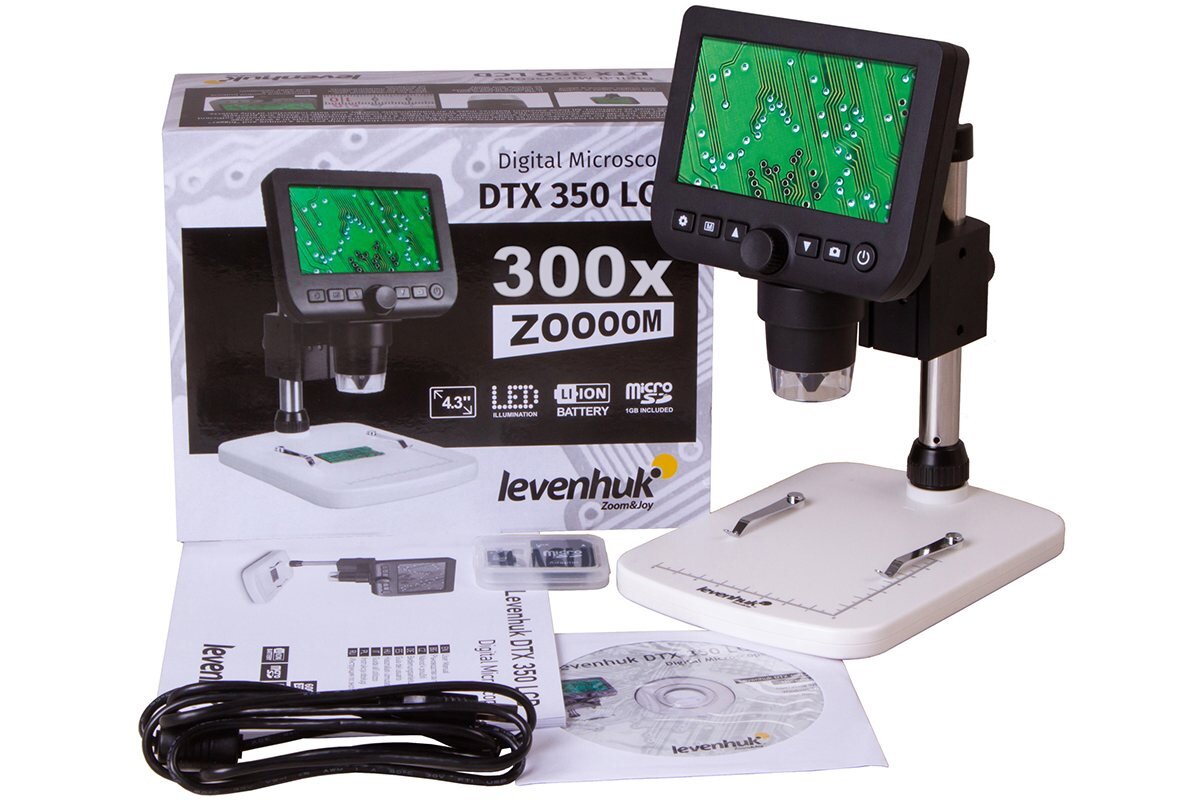 Mikroskop Levenhuk DTX 350 LCD zestaw 