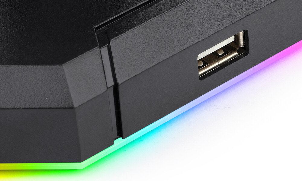 Stojak na słuchawki REDRAGON Scepter Pro przewody porty usb
