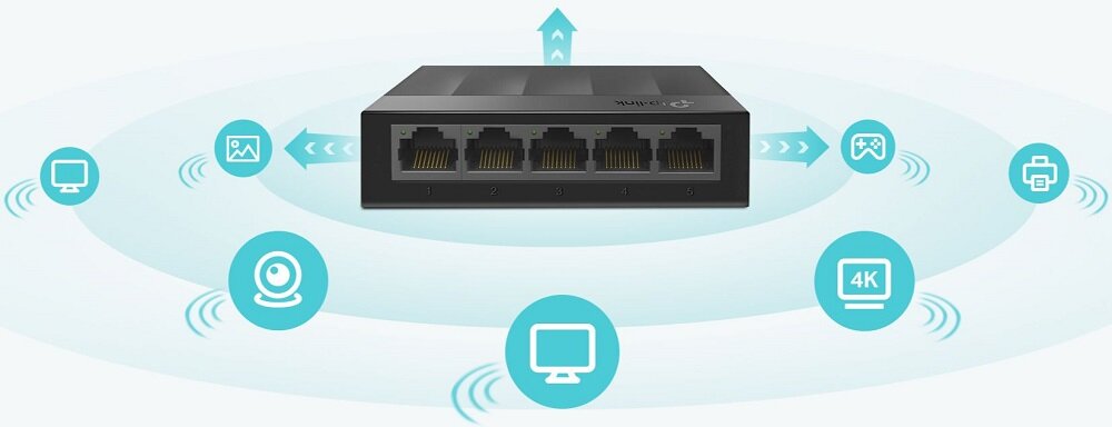 Switch TP-LINK LS1005G - oszczedzanie energii