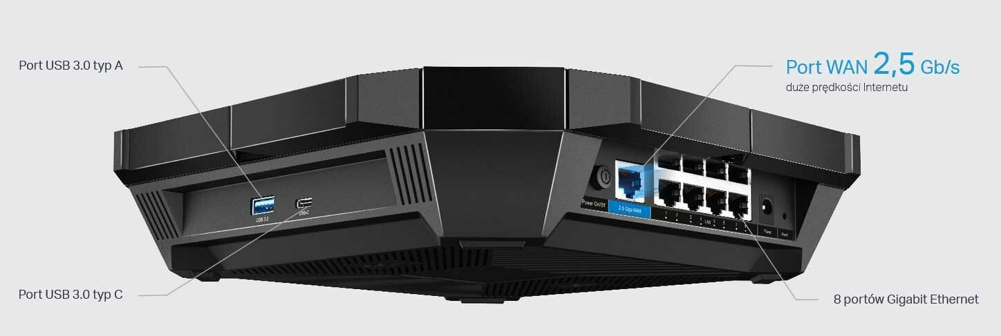 Router TP-LINK Archer AX6000 - Porty