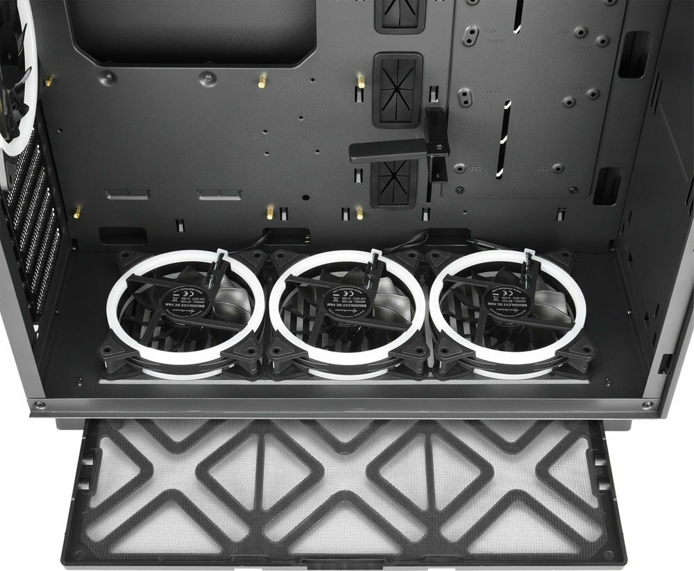 Obudowa SHARKOON Pure Steel RGB - opcje chlodzenia