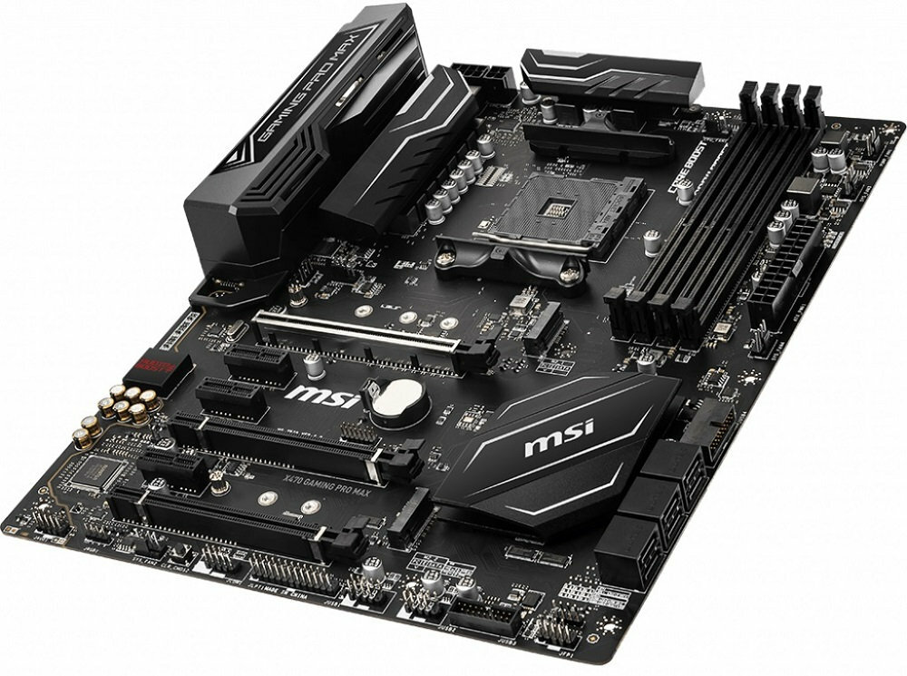 Płyta główna MSI X470 Gaming Pro Max - chlodzenie konstrukcja