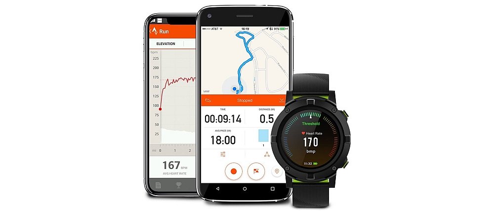 Zegarek sportowy MOTUS Amoled aplikacje