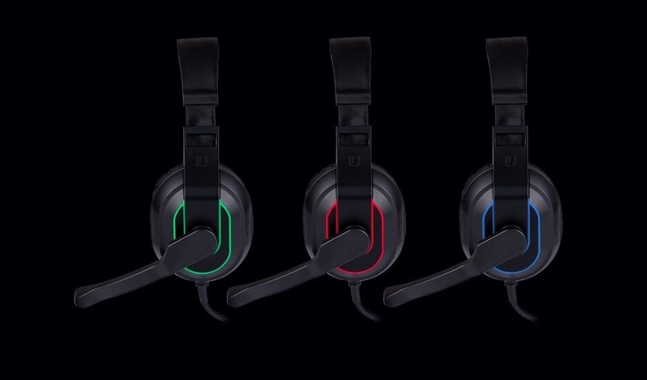 Słuchawki TRACER Gamezone Radian RGB redukcja szumów mikrofon na pałąku