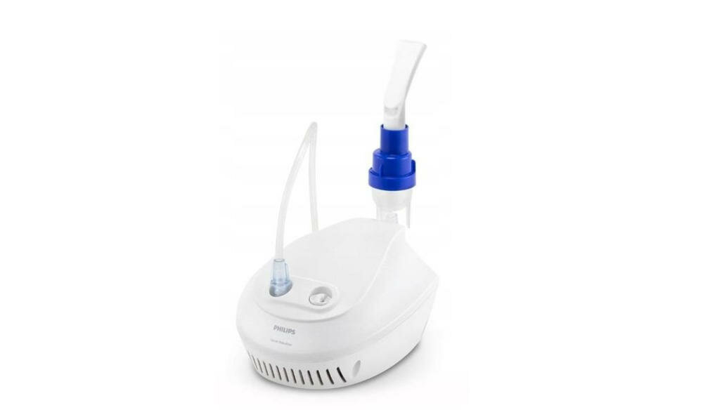 PHILIPS-Home oddychanie nebulizator inhalator nebulizacja leki aerozolowe przeziębienie grypa astma zaburzenia oddechowe efektywna terapia sidestream lekki prosty