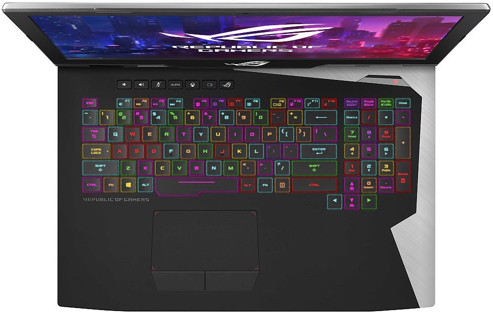 Laptop ASUS Rog G703 - klawiatura