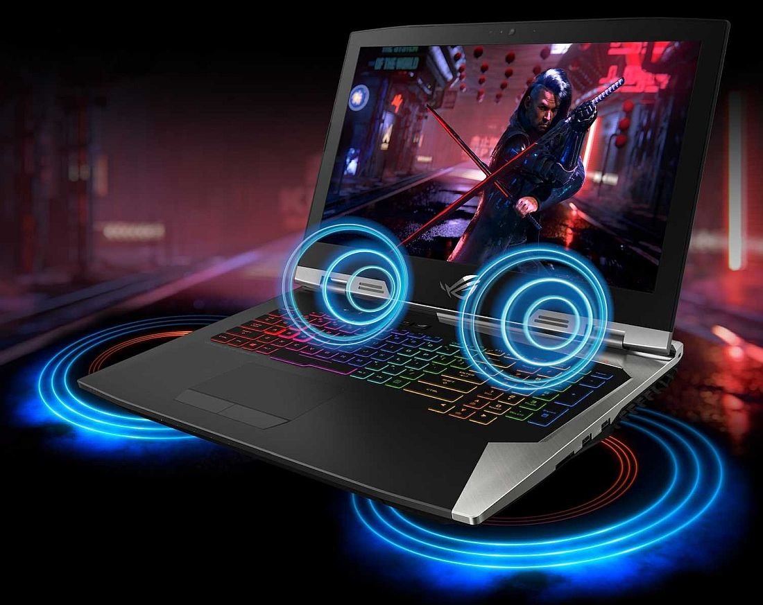 Laptop ASUS Rog G703 - dźwięk