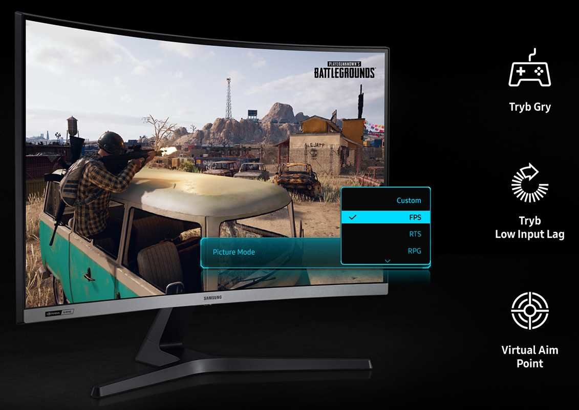 Monitor SAMSUNG LC27RG50 - Tryb Gry