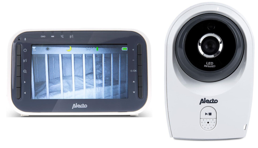 Kamera do elektronicznej niani ALECTO DVM-143C 300 metrowy zasieg sygnalizator wlaczenia zasilania wskaznik sygnalu