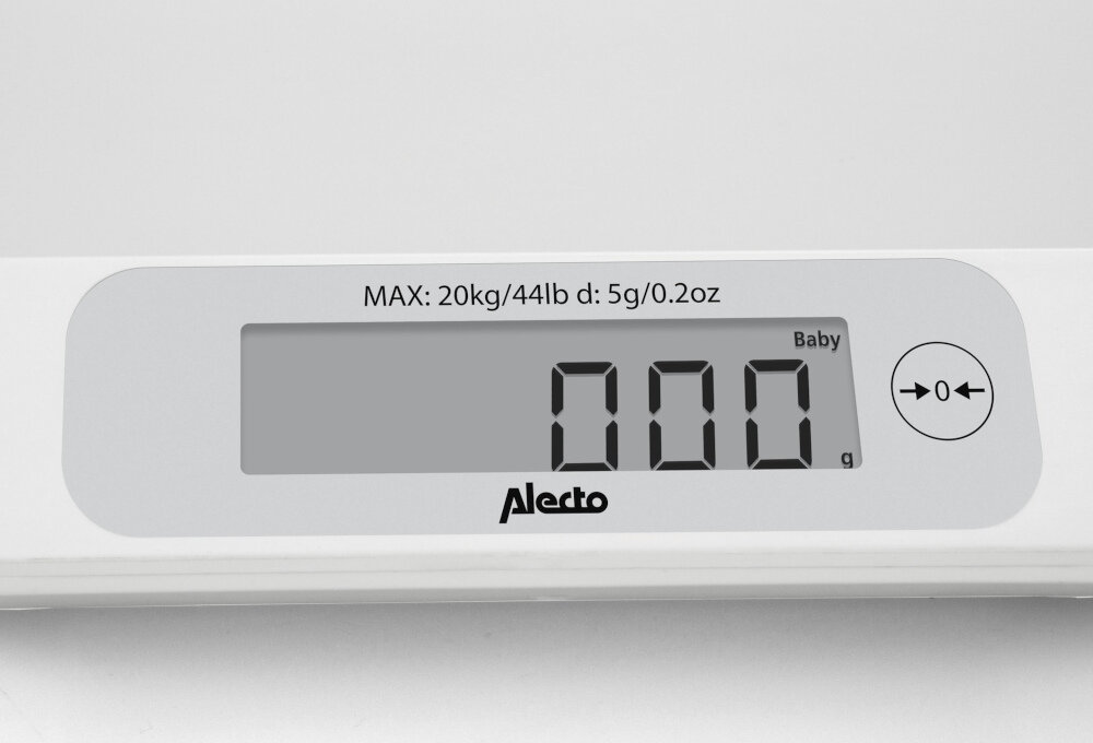 Waga dla niemowlat ALECTO BC-30 zakres mozliwosci maksymalna waga do 20 kg