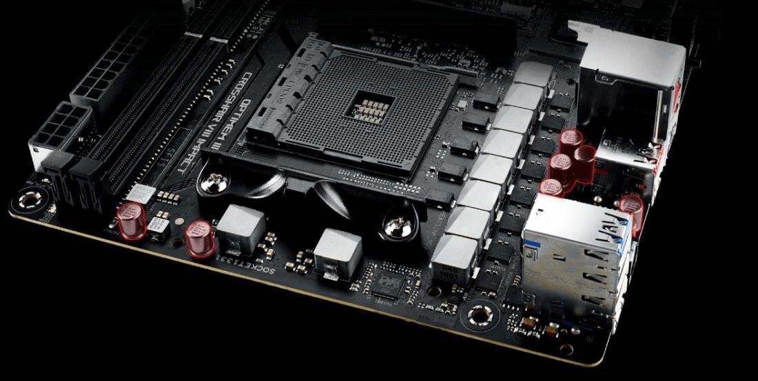 Płyta główna ASUS Rog Crosshair VIII Impact - Trwałe japońskie kondensatory 