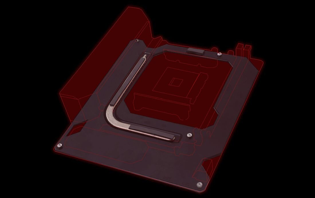 Płyta główna ASUS Rog Crosshair VIII Impact - Aluminiowa płyta tylna 