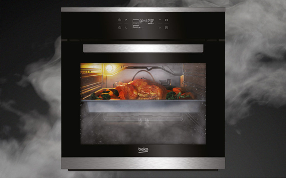 Piekarnik BEKO BIS14300BCS - Pieczenie wspomagane parą