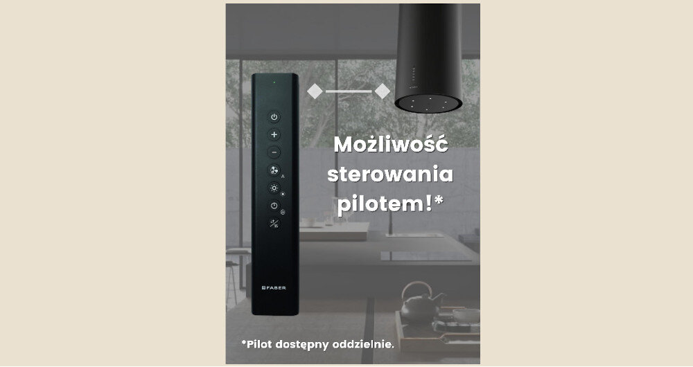 Okap FABER Cylindra Is.Evo Plus Bk Matt 37 jakość doświadczenie