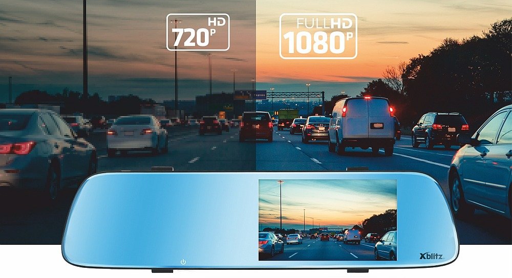XBLITZ Rejestrator lusterko Prism jakość fhd