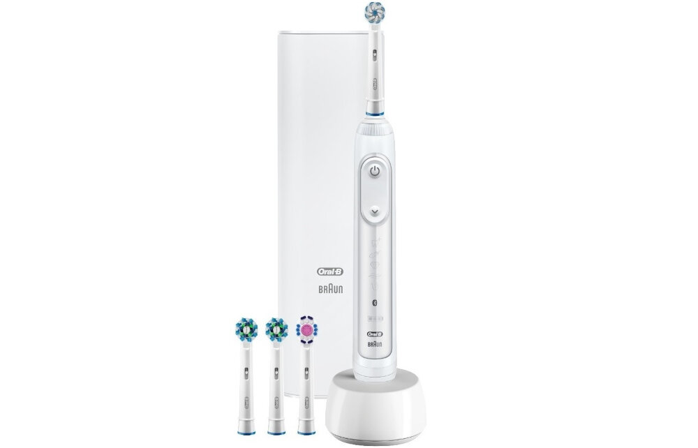 Szczoteczka rotacyjna ORAL-B Genius 10200W + ladowarka chroni dziasla ruchy uscylacyjny 3D ruch obrotowy pulsacyjny czyste zeby zdrowe dziasla