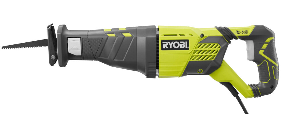 Piła szablasta RYOBI RRS1200-K szeroka liczba dostępnych zastosowań do cięcia drewna elementów z tworzyw sztucznych płyt kartonowo-gipsowych struktur metalowych wysoka ekonomika pracy