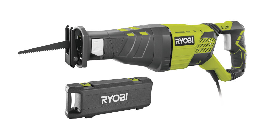Piła szablasta RYOBI RRS1200-K niewielka masa 5,25 kg specjalna osłona kabal wysokiej jakości sprzęt budowlano-remontowy walizka transportowa