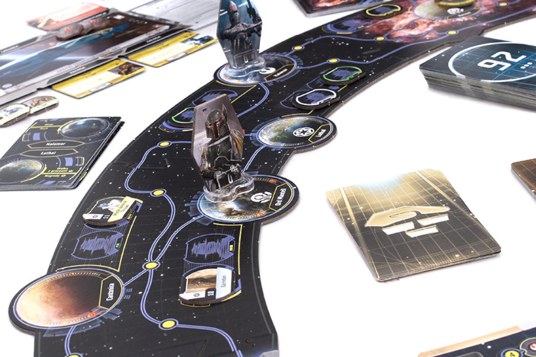 Gra planszowa REBEL Star Wars: Zewnętrzne Rubieże 109513 wyposażenie zabawa zlecenia sława najemnicy galaktyka