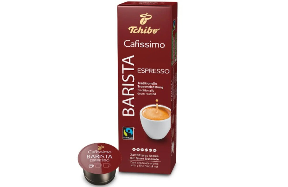 Kapsulki TCHIBO Espresso Barista intensywny orzechowy aromat uzytkowanie kawa