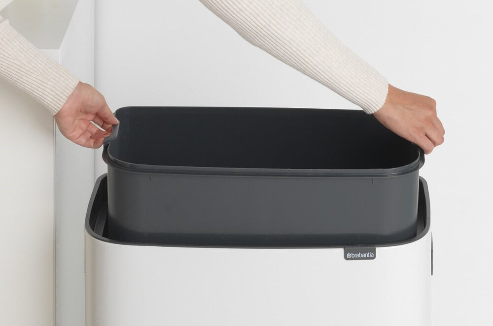 Kosz na śmieci BRABANTIA 223006 Bo Touch Bin 60L Biały pojemnosc 2 x 30 l