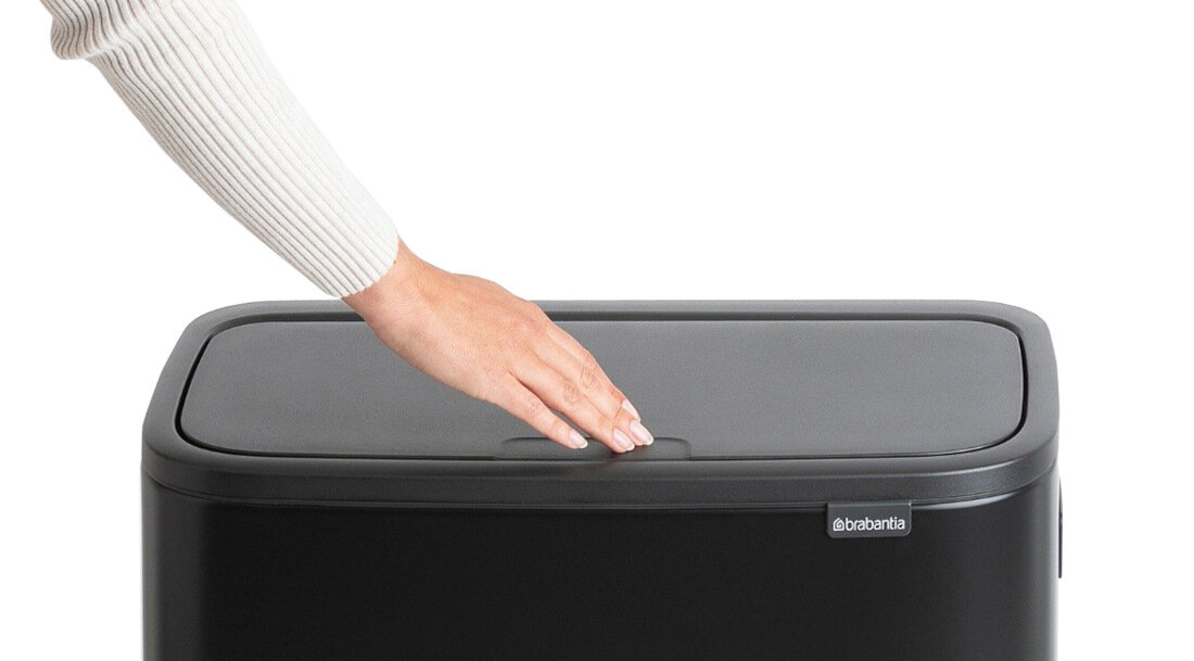 Kosz na śmieci BRABANTIA 130229 Bo Touch Bin Hi 60L Czarny Prosta obsługa łatwe otwieranie i zamykanie kosza