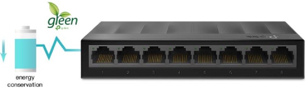 Switch TP-LINK LS1008G - oszczedzanie energii