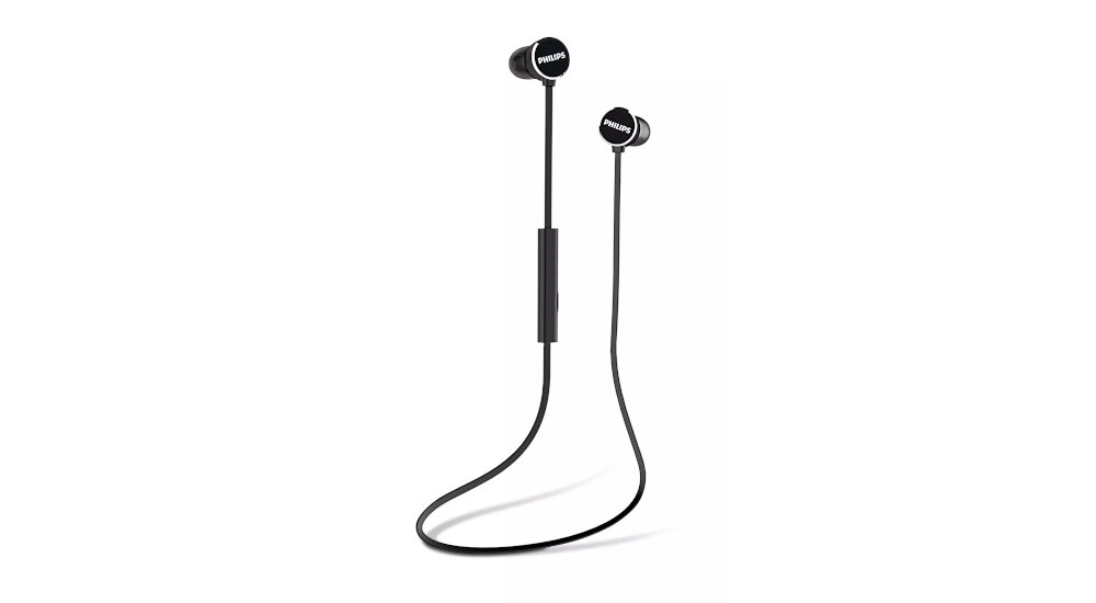 Słuchawki dokanałowe PHILIPS TAUN102BK Czarny waga design styl trening ruch