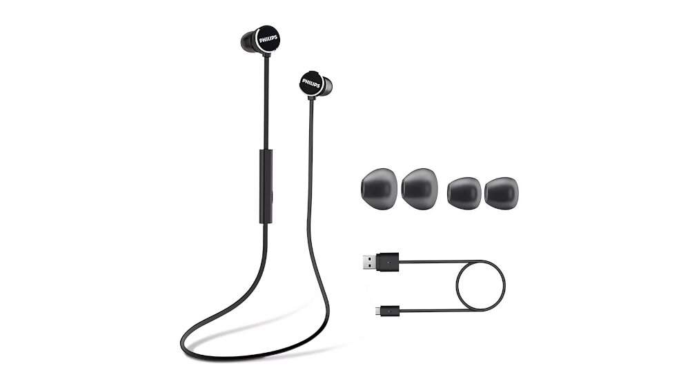 Słuchawki dokanałowe PHILIPS TAUN102BK Czarny