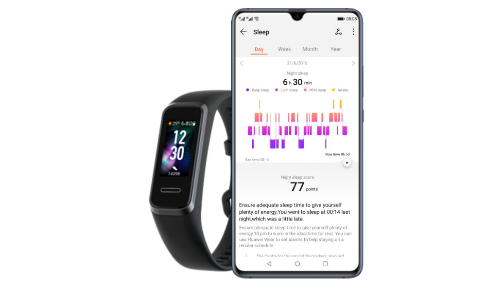 Smartband HUAWEI Band 4 Czarny - HUAWEI TruSleep 2.0