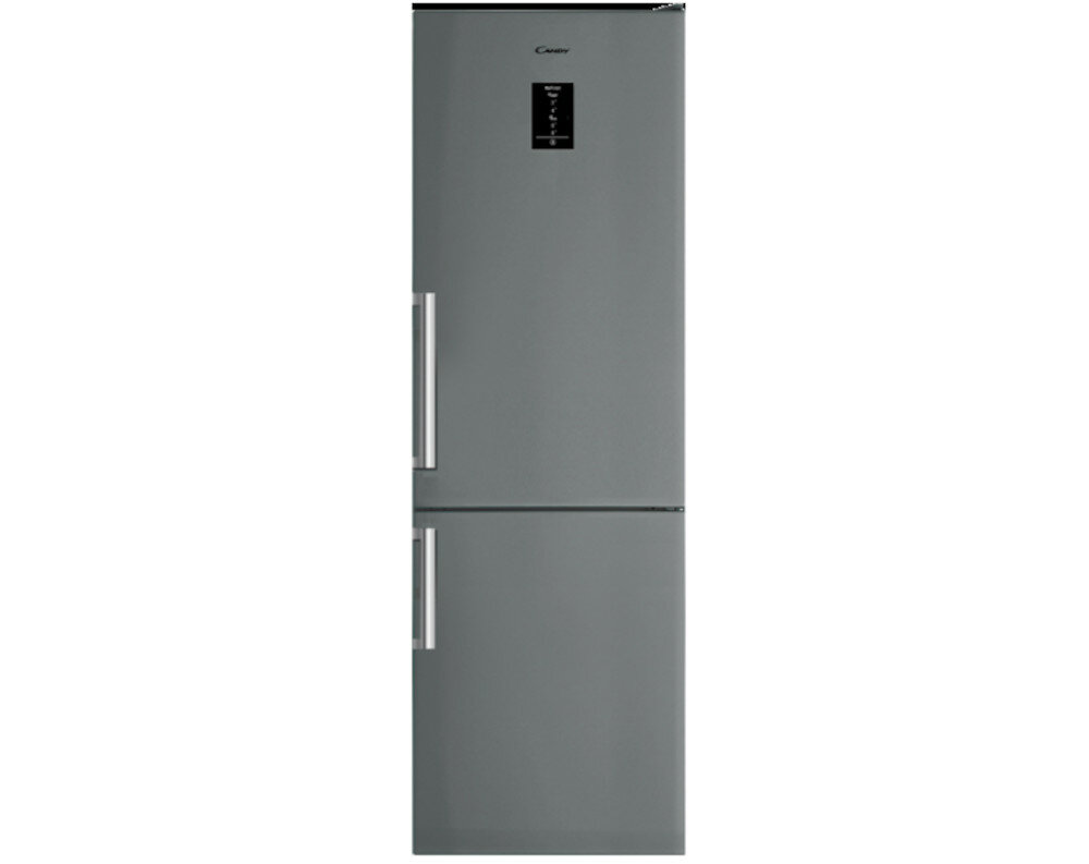 Lodówka CANDY CVBN 6184XBF/S Nofrost Srebrna front przód panel dotykowy