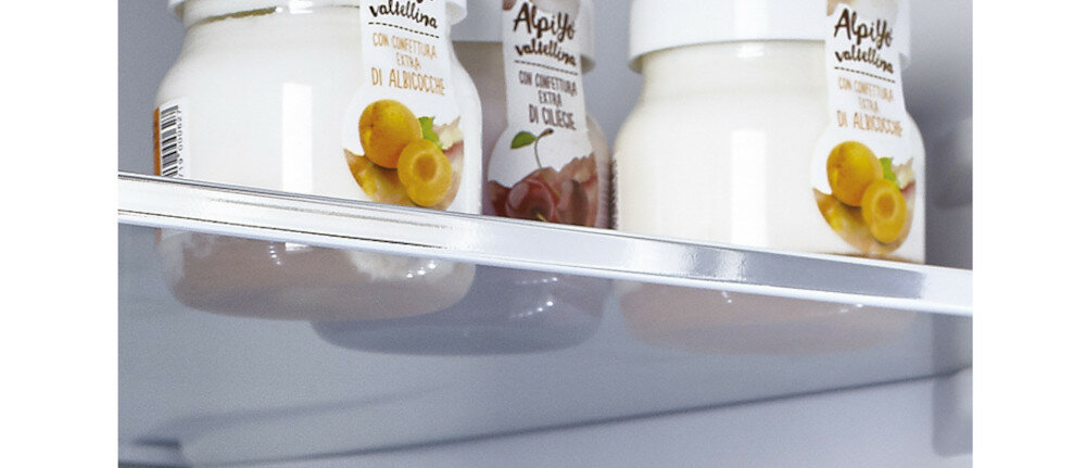 Lodówka CANDY CVBN 6184XBF/S Nofrost Srebrna szklane półki 