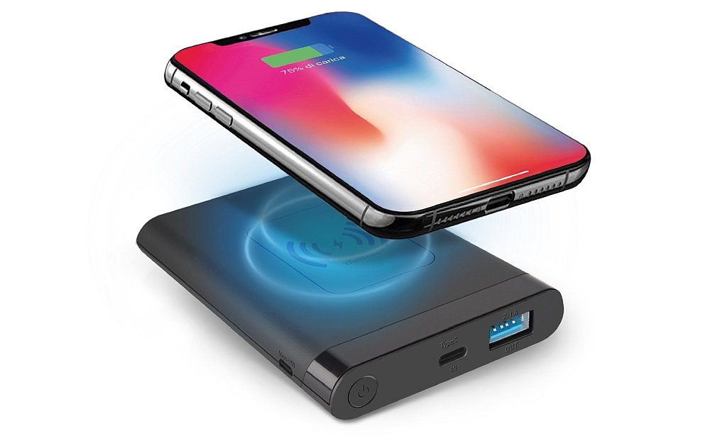 powerbank sbs 5000mah qi opis pojemność wyjścia usb porty