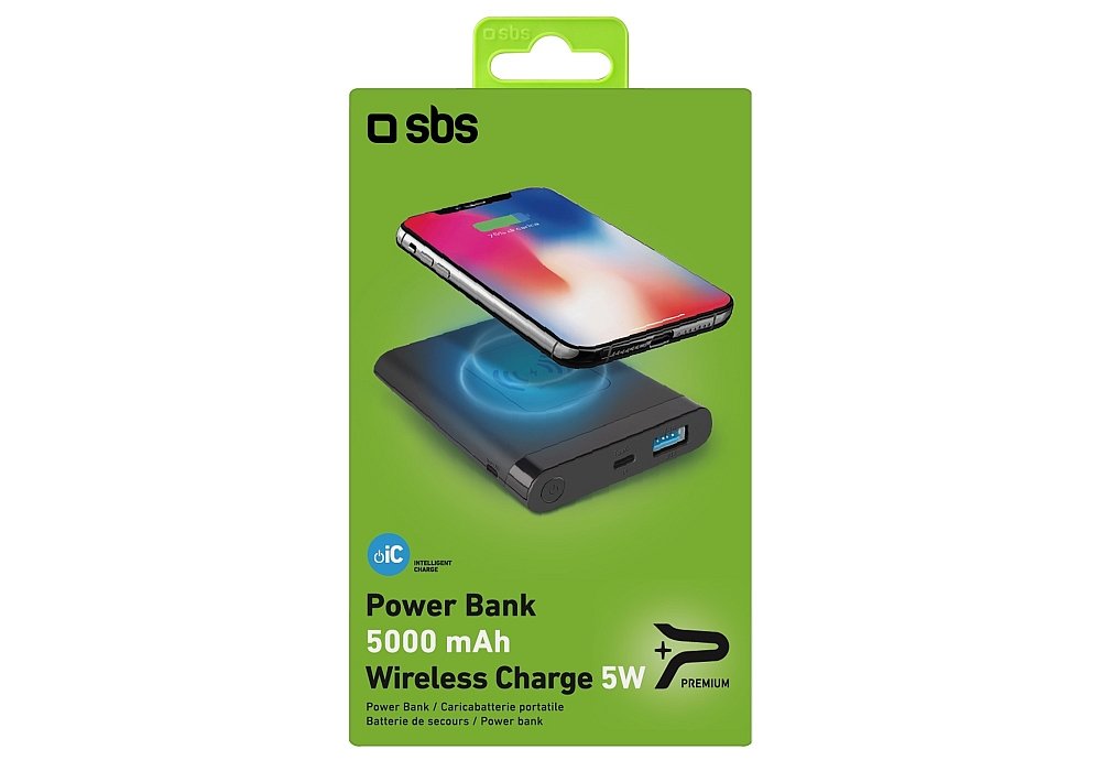 powerbank sbs 5000mah qi funkcje wyjścia ładowanie