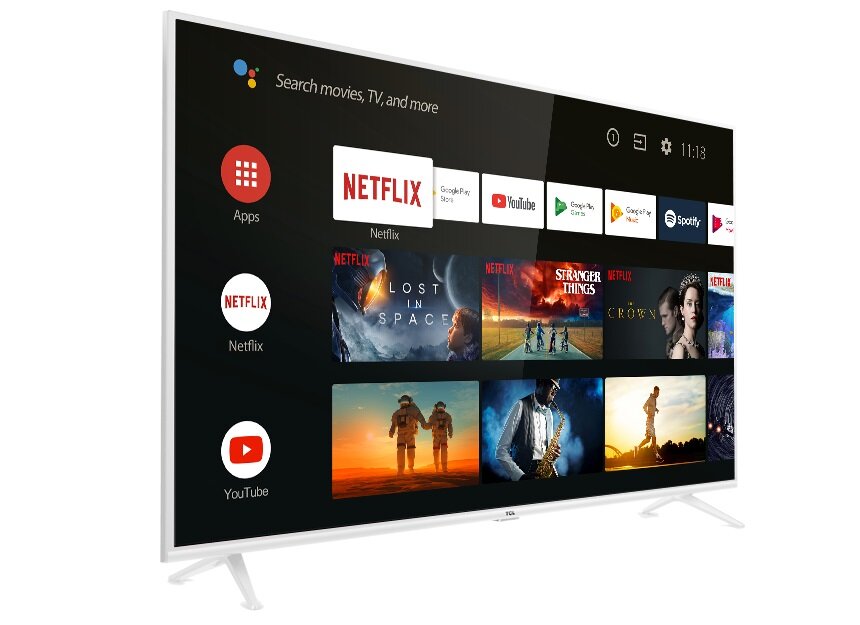 Telewizor TCL LED 55EP640W - Smart TV Google Assistant Google Play Store Netflix YouTube Internet