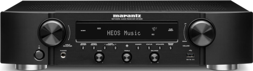 Amplituner MARANTZ NR1200 - wygląd ogólny AirPlay 2 Youtube Netflix Apple Music Apple Home